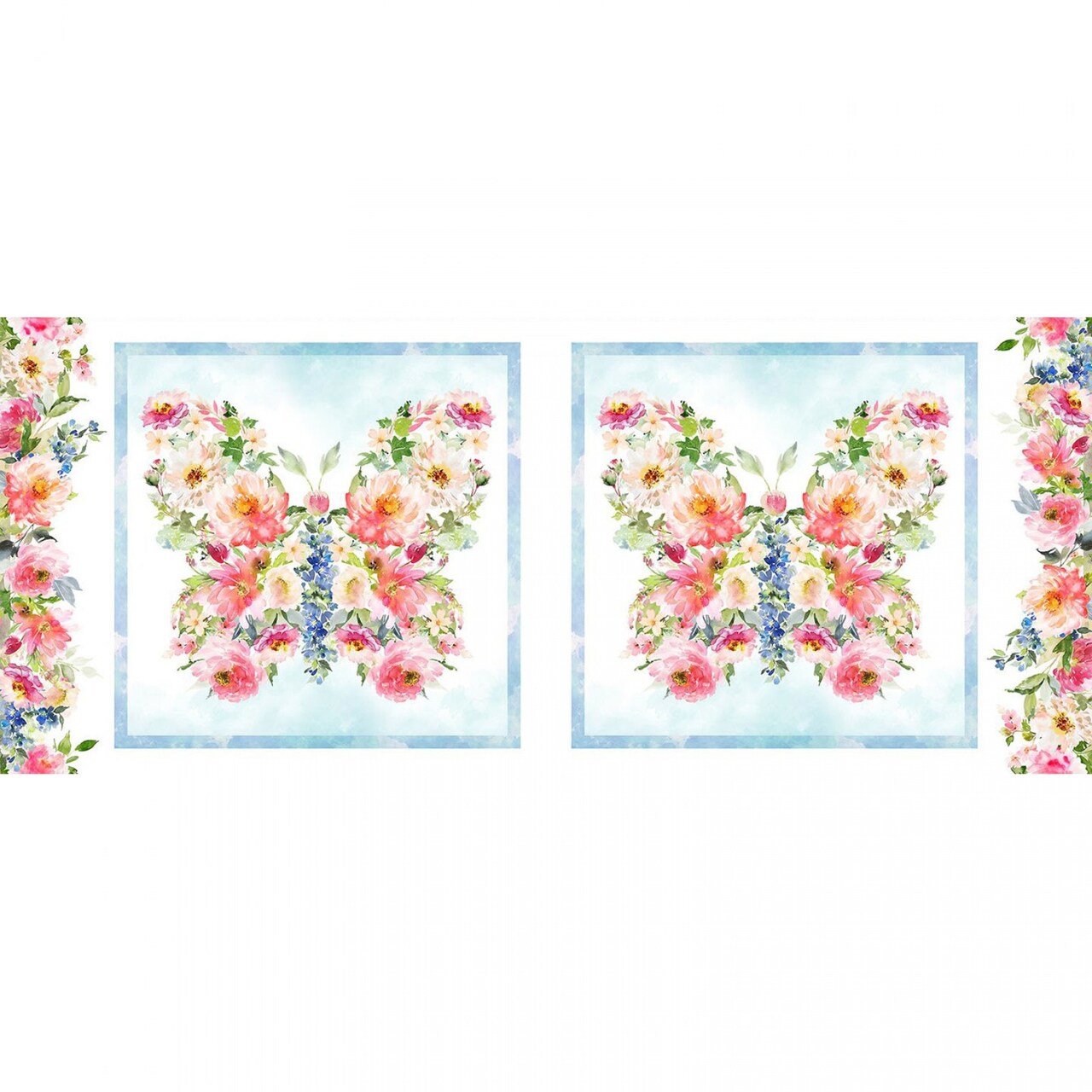 Victoria Panel 23 x 44 In Floral Cotton Fabric by In the Beginning